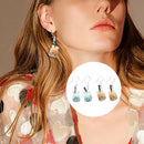 2 Pairs Women Bubble Tea Drop Earrings Personality Milk Tea Drink Earring TLE