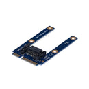 50mm Mini PCI-E mSATA SSD To Flat SATA 7p Hard Disk Drive Extension Adapter New