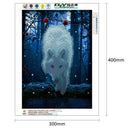 5D DIY Diamond Painting Night Wolf Cross Stitch Embroidery Rhinestones Kits