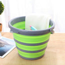 Foldable Bucket Car Wash Outdoor Fishing Round Bathroom Kitchen Bucket Gree