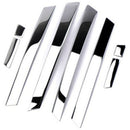 8Pcs Car Accessories Interior Armrest Trim Stainless Steel Door Handle Trim