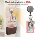 2 Pack Heavy Duty Retractable Badge Holder Reel,Metal ID Badge Holder with