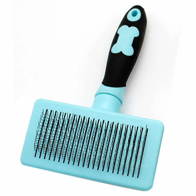 slicker brush for dogs and cats Pet grooming brush - Remove gently hair ent E5S6