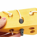 Wooden Education Baby Kindergarten Mouse Thread Cheese Plaything Early Lear T9K9