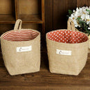 Non-woven fabric Storage Basket Bag Foldable Storage Basket Bag with Handle N2R7