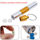 Outdoor Aluminum Pill Case Keychain Pocket Pill Holder Container Medicine Box3c