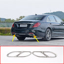 For Mercedes Benz S Class 2018 Car 304 Stainless Steel Exhaust Tailpipe Cov