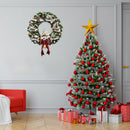 Christmas Tree Glass Showcase Waterproof Wall Crystal Window Stickers (I) A