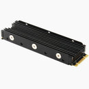 2 Pieces Aluminum Heatsink Black PCIe NVMe M.2 2280 SSD Silicone Thermal Pad