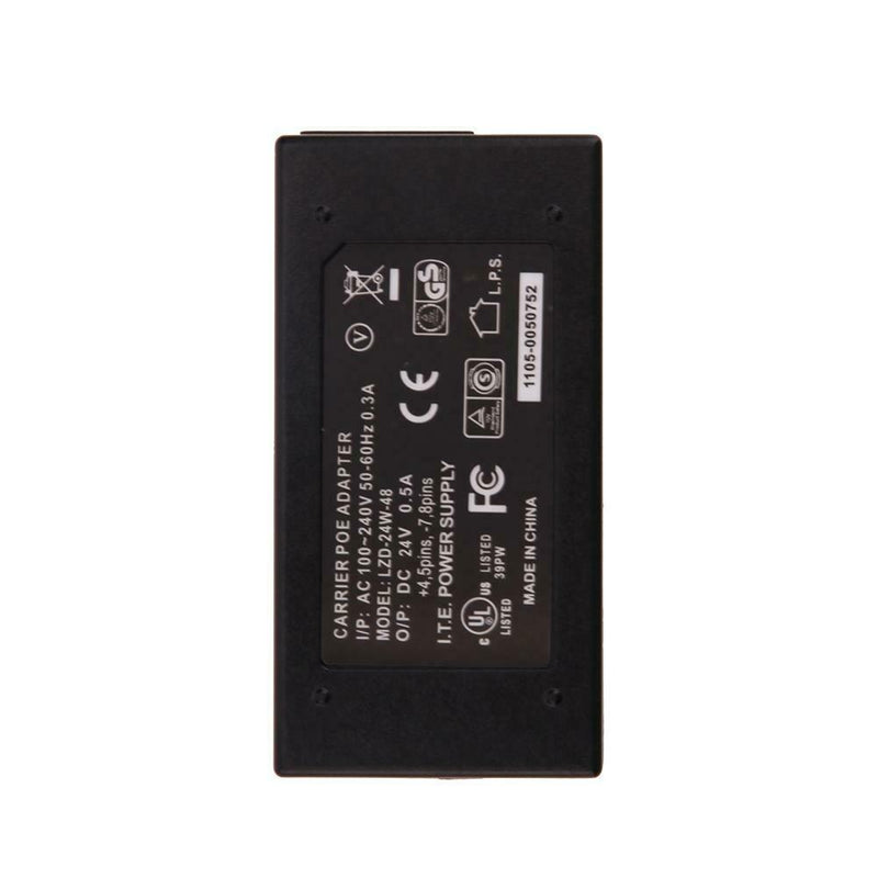 24V 0.5A 24W Desktop POE Power Injector Ethernet Adapter Surveillance CCTV