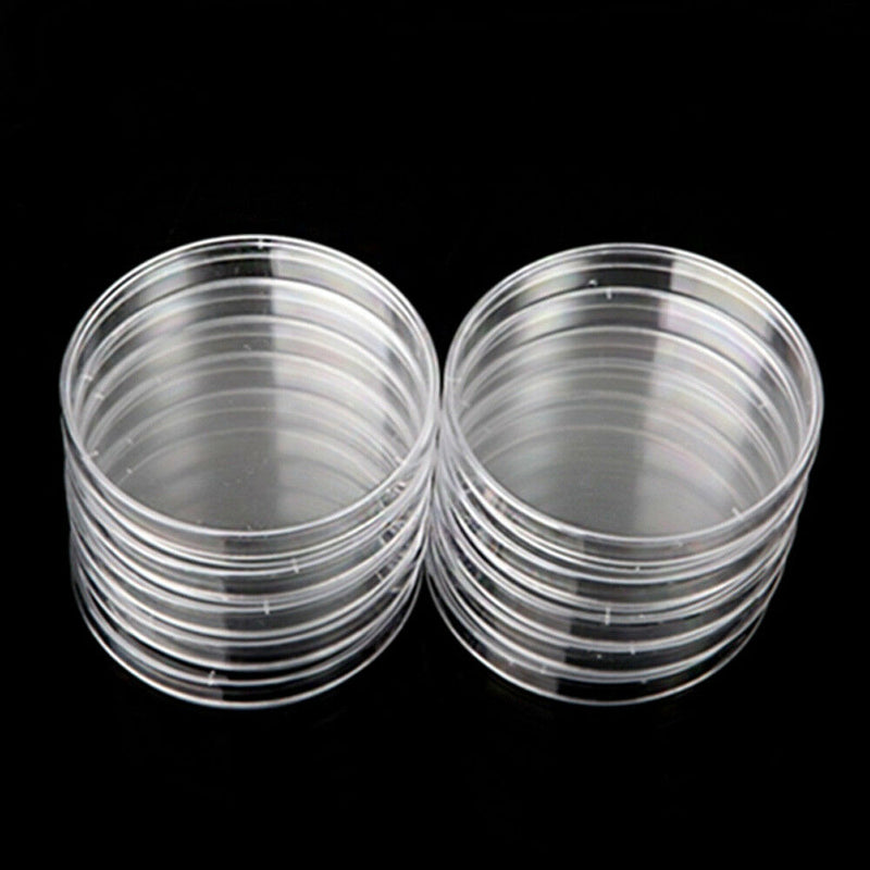 Clear Plastic Petri Dishes with Lids, Sterile, 90mm