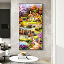 5D DIY Full Round Drill Diamond Painting Summer Garden Cross Stitch Craft A