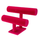 Bangle Watch Stand Bracelet Necklace Rack Jewelry Display Shelf Hot Pink