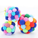 3Pieces Colorful Cat Ball Toys Pet Interactive