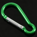 Aluminum Carabiner Camp Snap Hook Keychain Hiking - Green