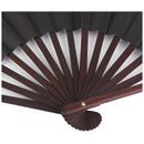 Folding Blank Hand Fan Calligraphy Writing Dancing Fan for Men's 33cm - Bla D3U1