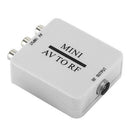 Mini RCA AV CVSB to RF Video Adapter Support RF 67.25/61.25MHz TV Switcher