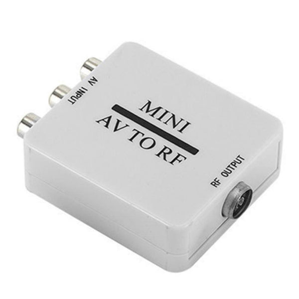 Mini RCA AV CVSB to RF Video Adapter Support RF 67.25/61.25MHz TV Switcher #gib