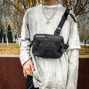 Fashion Hip Hop Chest Bag Unisex Oxford Fanny Pouch Crossbody Pack (Black) A