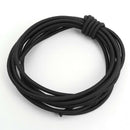 One pair of elastic shoelace lock lock shoelace 120 cm black white