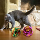 Wood Feather Mice Cat Dangle Three-Section Telescopic Roped Rod Pets Supply