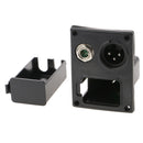 9V Guitar Bass EQ Pickup Battery Box Case w/ Contact Clip Jack Circuit Black