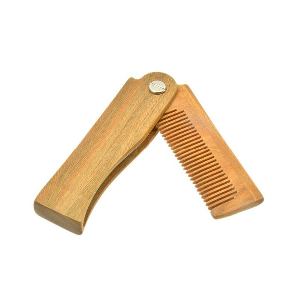Wood Folding Comb Set Mini Pocket Comb Beard Care Styling Tool for Men's Wo O1N8