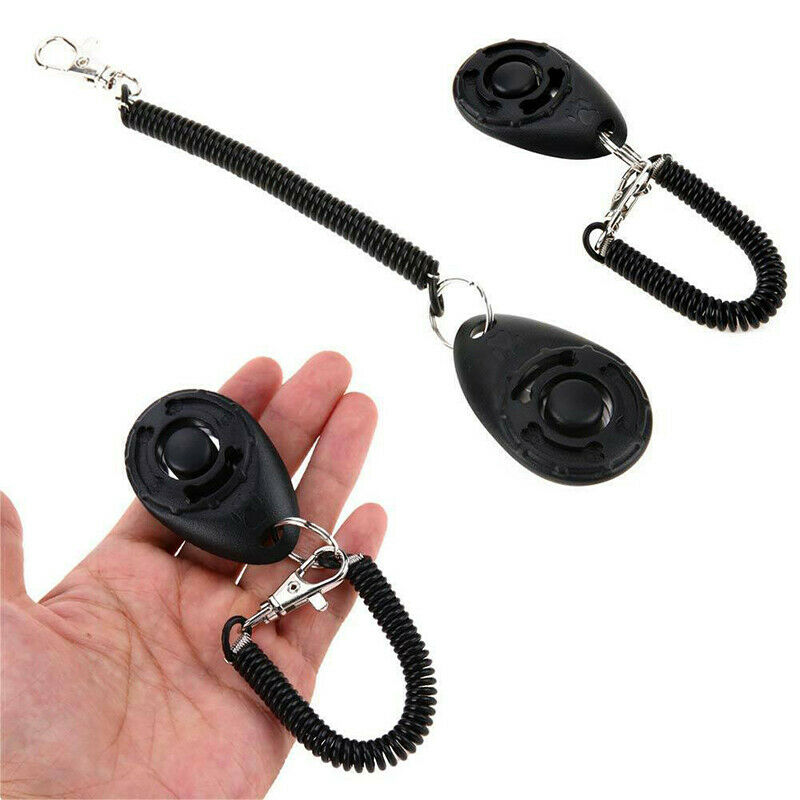 Training Dog Puppy Clicker & Recall Whistle Teaching Tool Behaviour Agility