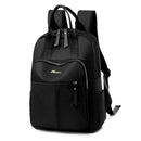 Women Casual Backpack Student Large Capacity Travel Zip Schoolbags (Black)