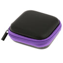Mini Box Case Storage Bag Pouch for Earphone Headphone Earbud Purple