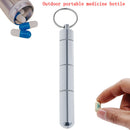 Aluminum Mini Pill Bottle Portable Container Waterproof Medicine Holder Case BX
