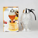5.75in/14.5cm  Acrylic 1 Cup Bee Hive Honey Syrup Dispenser Jar With Stand v DKW