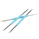 6Pcs Circuit Board Cleaner Brass Brush Chiplifter Tool Set Blue