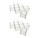 12pcs DIY Household / Kitchen Plastic Drawer Divider Drawer Storage Shelves for