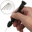 Mini Micro Aluminum Hand Drill w/ Keyless Chuck And 10X Twist Drill Rotary Tools