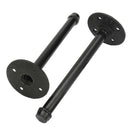 11 Inch Industrial Black Iron Pipe Shelf Bracket, Steampunk Decor Floating