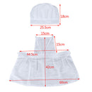 Chef Style Baby Cook Costume Photos Photography Prop Newborn Infant Hat Apro Tw
