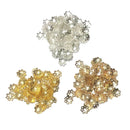 900 Pieces Assorted Color Metal Filigree Flower Bead Caps Jewelry Making
