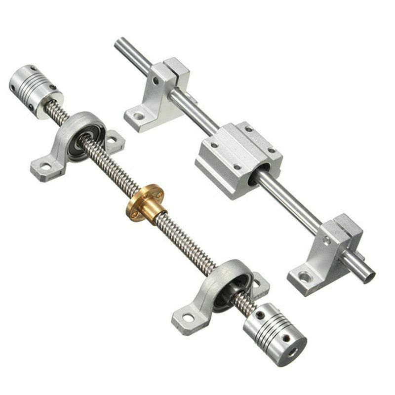 15Pcs 200Mm Optical Axis Guide Bearing Housings Aluminum Rail Shaft Lead Sc D1V3