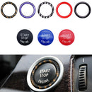 2x Car Engine Start Push Switch Button Ring Trim Decor For BMW E60 E70 Black