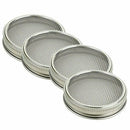 4Pcs/Set Stainless Steel Sprouting Lid For Wide Mouth Mason Jars Canning Ja L9S6
