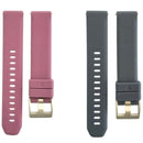 2pcs 20mm Universal Soft Rubber Silicone Skin-Friendly Sweatproof Smart Watch