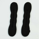 2 Pcs Flexible Metal Sponge Hair Styling Curler Bun Maker Tool for Women Q6S9