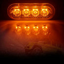 12V 4LED Light Car Truck Side Marker Indicator Turn Signal Lamp (Yellow) A
