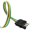 4 Pin Trailer Adapter Wire Harness Plug Exterior Flat Connector Wishbone Style