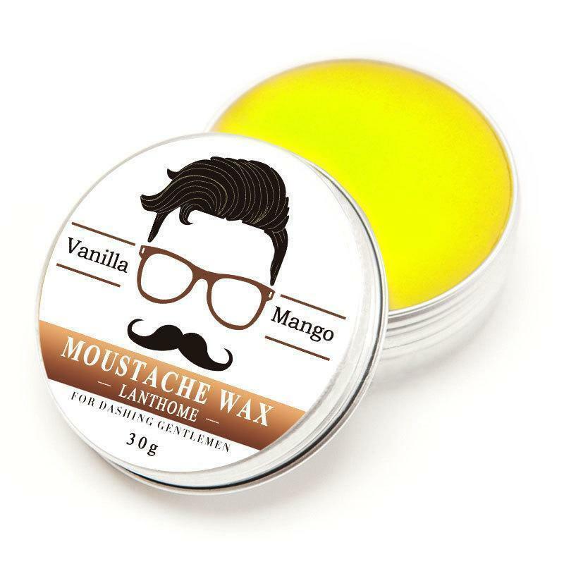 30g 100% Natural Green Styling Beard Wax Moustache Balm Beeswax-ss