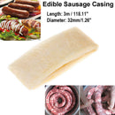 3mX32mm Edible Sausage Packaging Tools Sausage Tube Casing for Sausage Maker.AU