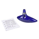 12Hole Ocarina Ceramic Alto C of Ocarina Flute Blue Ocarina Musical Instrumen BX