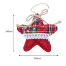Creative Christmas Cotton Linen Hanging Pendant Xmas Tree Party Decor (Star