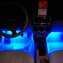 4x3 LED RGB Car Interior Atmosphere Footwell 12V Light Decor Cigarette Charger